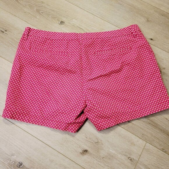 Womens Old Navy Pink Yellow Flowers Chino Casual Size 12 Short Shorts - Picture 4 of 4